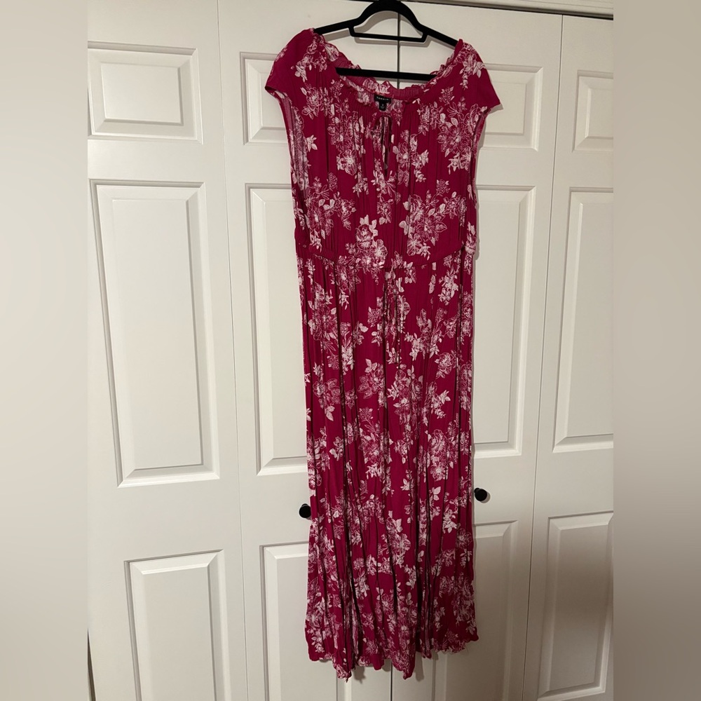 Floral Pink Maxi Dress